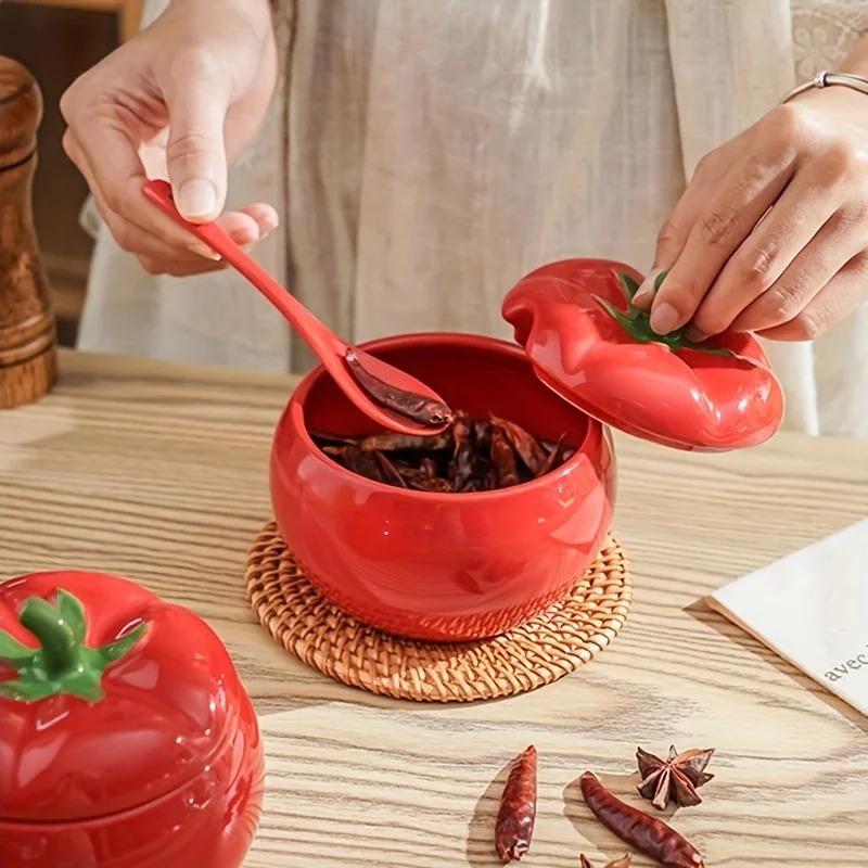 Azucarero ceramico con cuchara para mesa - Decoracion Navidad - imagen 4
