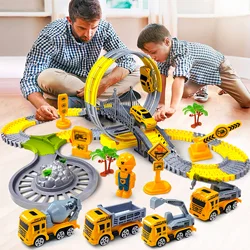 Circuito de tren eléctrico infantil – Juguete educativo con locomotora