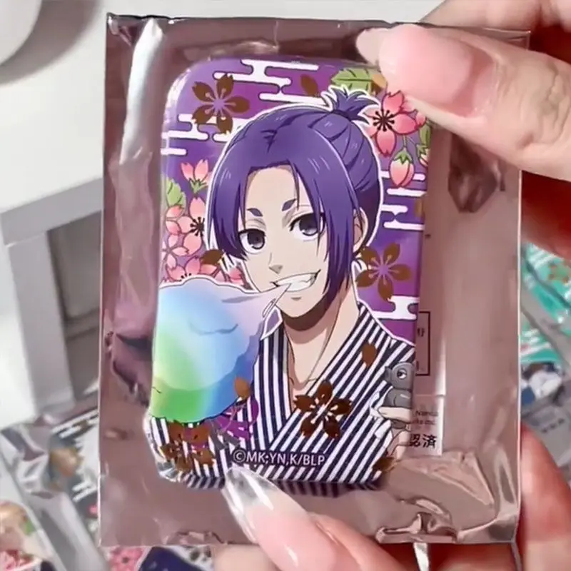 Alfileres esmaltados de cerradura azul Isagi Yoichi, insignias de broche de Metal divertidas de dibujos animados, ropa, mochila, Pin de solapa, accesorios de joyería de moda, regalo - imagen 3