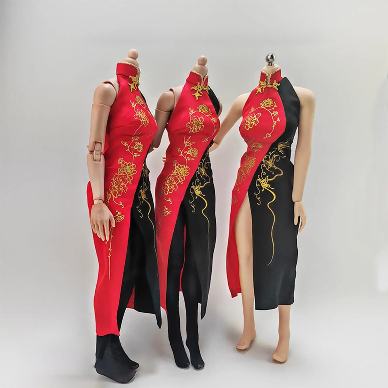 1/6 Scale Female Cheongsam Decoration Cloth Wear Resistant Easy to Use 1:6 1/6 Scale Female Cheongsam Decoration Cloth Wear Resistant Easy to Use 1:6