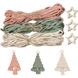 Kit macramé para árbol navideño – DIY y adornos hechos a mano