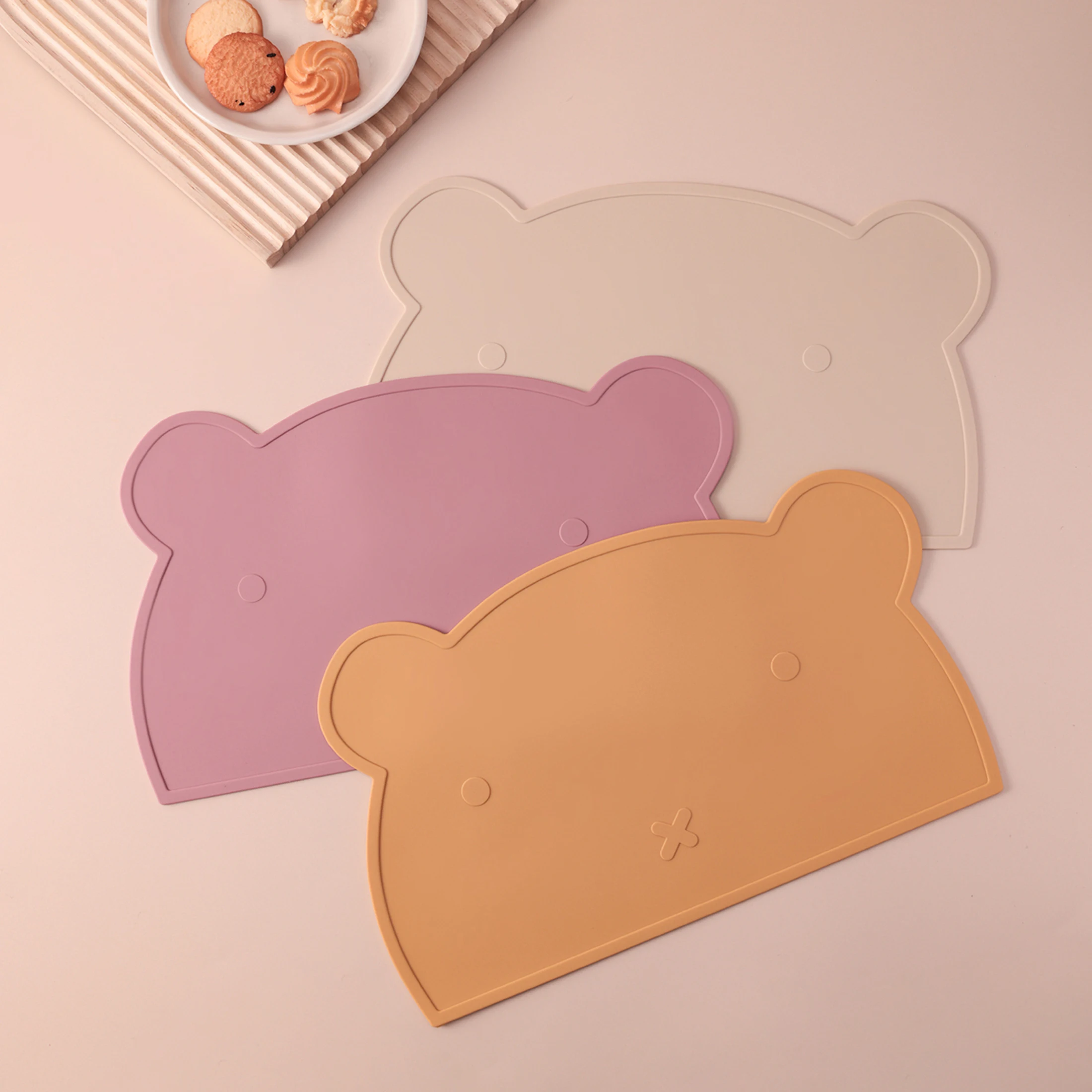 Mantel individual de silicona para niños colorido sin BPA lavavajillas - imagen 2