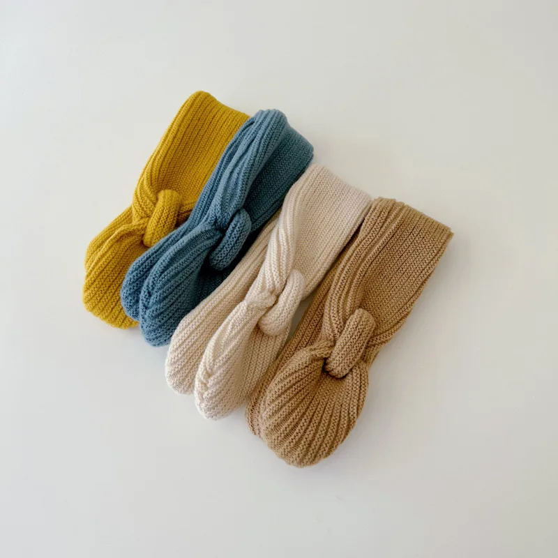 Bufanda de punto cálida para niños y niñas, Color caramelo, versión coreana, invierno, 0 a 5 años, venta al por mayor - imagen 3