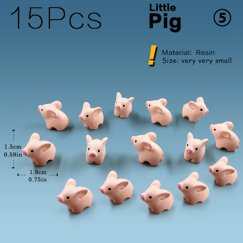 15pcs Pigs
