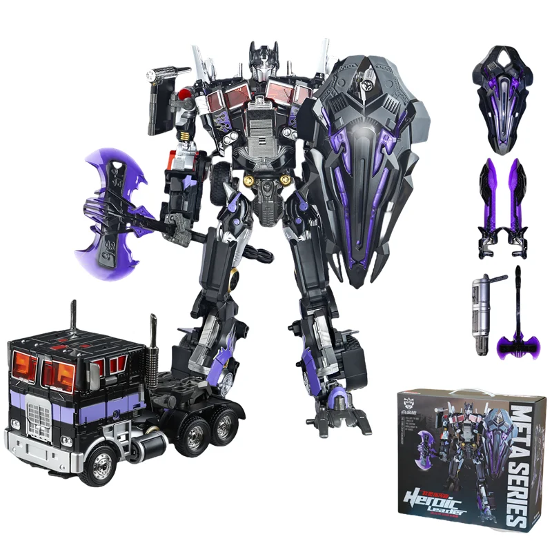 Nueva transformación M-01 Commander versión oscura Golden Optimus Prime figura de acción modelo aleación Robot coche juguetes regalo de cumpleaños - imagen 3
