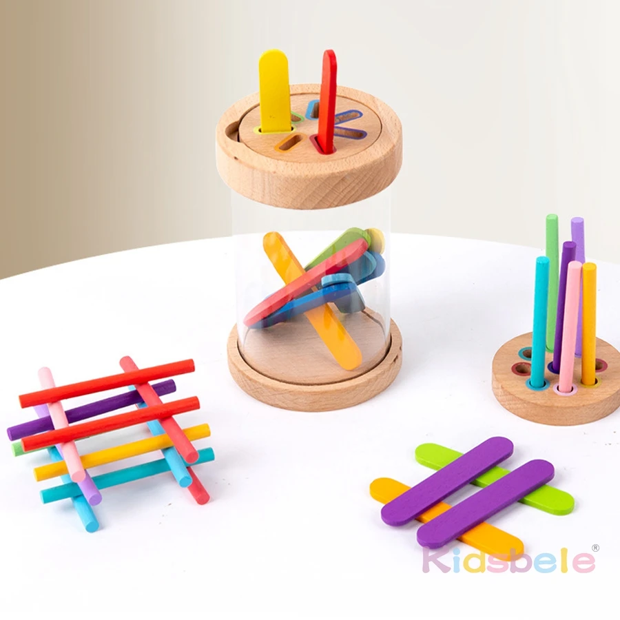Clasificador de colores Montessori en madera – Juguete sensorial para niños - imagen 4