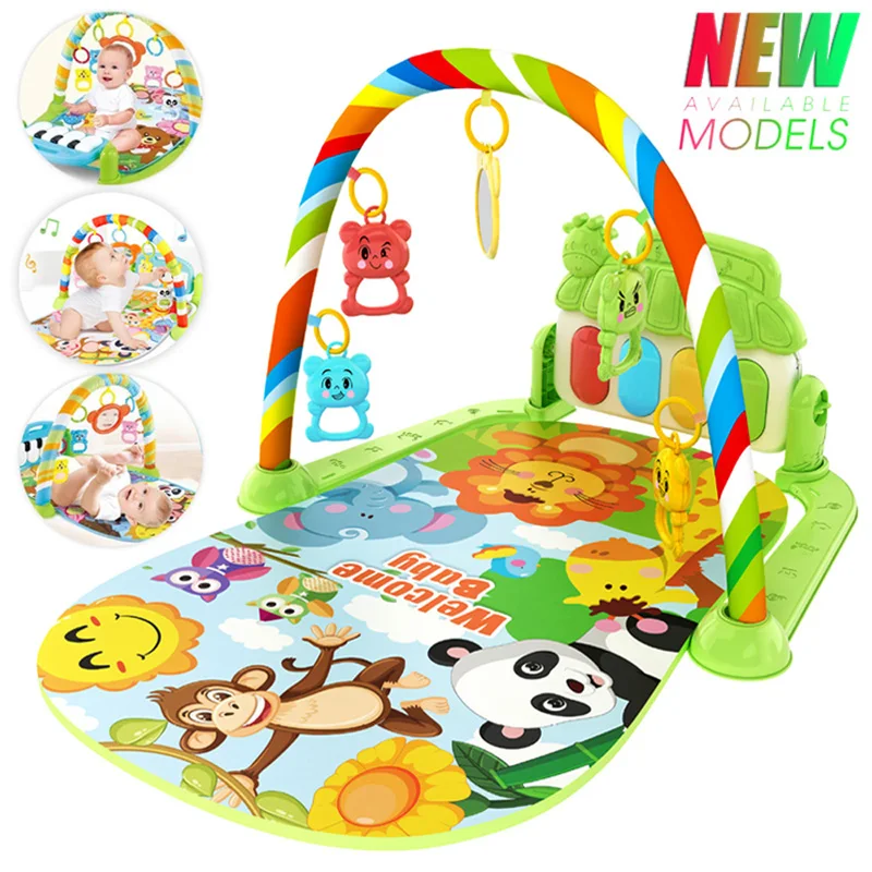 Nuevo estante de gimnasio para actividades de bebé de 0 a 1 año, Pedal de música educativo para recién nacido, Piano, juguete para regalo para niños, suministros para madre e hijo