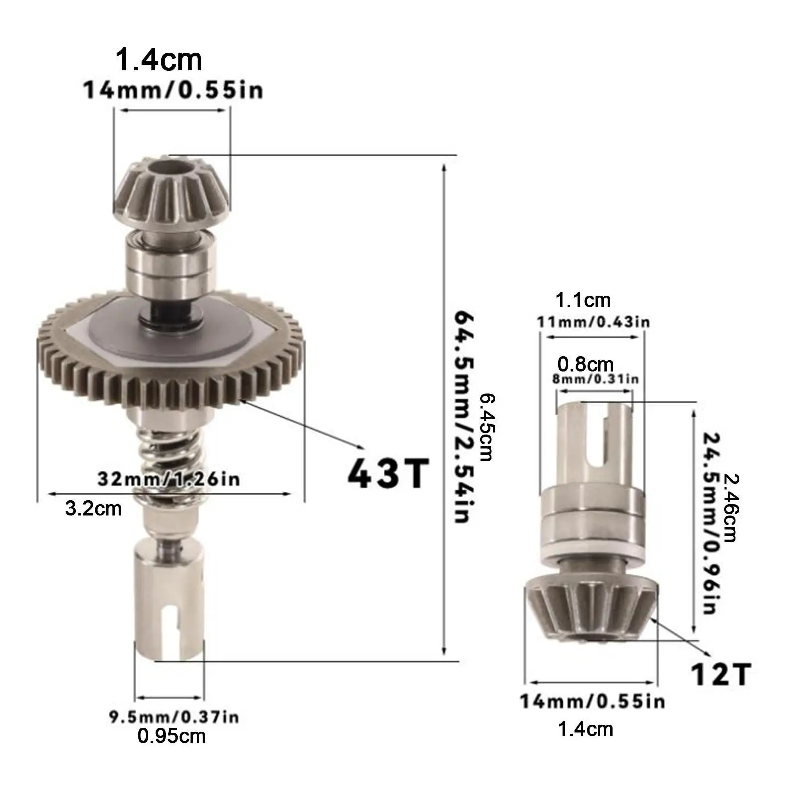 Sliper Clutch Central Drive Shaft Multipurpose High Hardness Remote Control Car 1:12 Scale Modification for 124010 Attachments