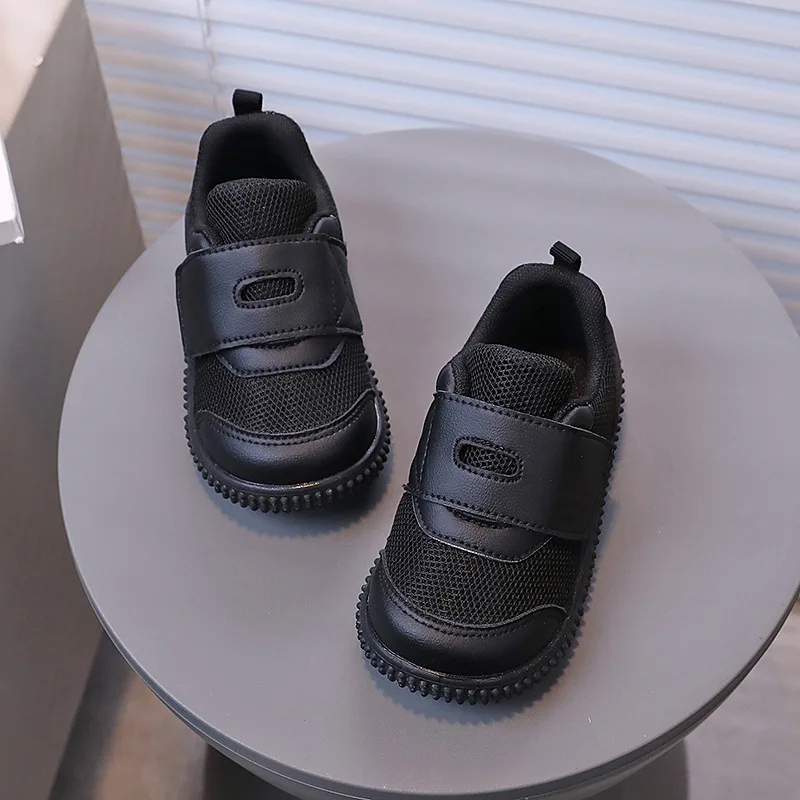 Zapato de deportes nuevos, zapatillas suaves cómodas a la moda, zapatos informales antideslizantes para chico, zapatos exquisitos para niña, zapatos deportivos simples transpirables informales para niño - imagen 3