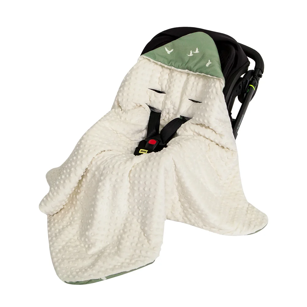 Manta con capucha para silla de coche bebé cortaviento doble cara - imagen 4