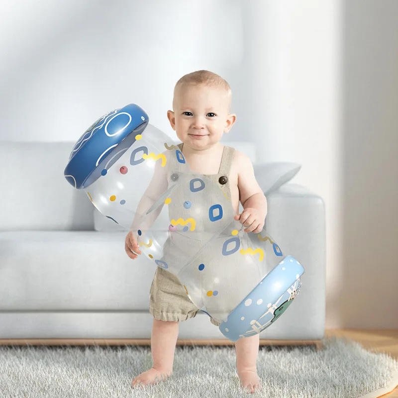 Juguetes para gatear para bebés de 6 a 12 meses, juguetes inflables para el tiempo de la barriga con sonajero, juego de desarrollo, juguetes educativos sensoriales rodante - imagen 3
