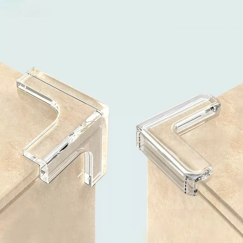 Protectores de mesa de seguridad para bebés y niños de silicona, Protector de esquina anticolisión de goma transparente para muebles, borde de esquina, cojín de mesa - imagen 2