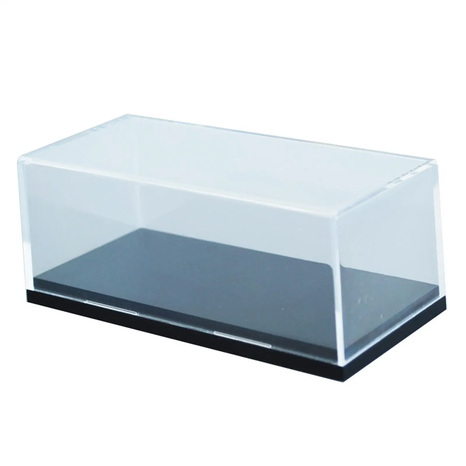 Acrylic Display Case Dustproof with Base for 1/64 Model Cars Souvenirs Dolls