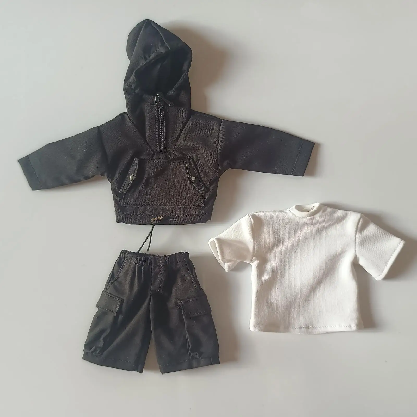 1/12 Scale Miniature Male Doll Clothes Handmade Men's Casual Outfits Classic for 6 inch Male Collectable Action Figures Dress up