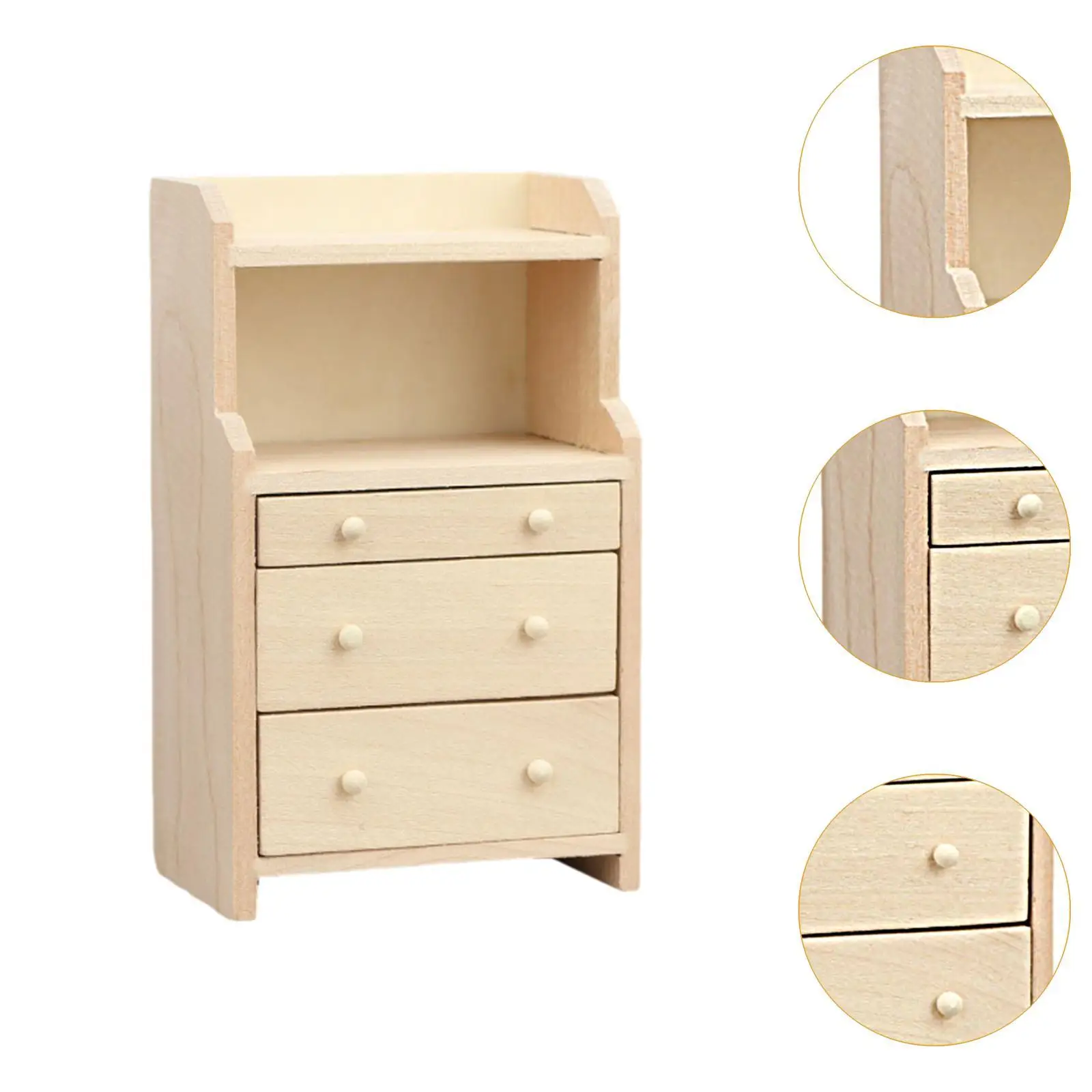 1:12 Scale Dollhouse Storage Unit Accessories for Home And Bedroom