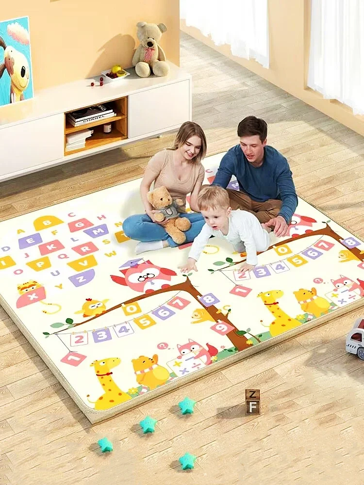 Estera de juego con textura de mosaico en color rosa