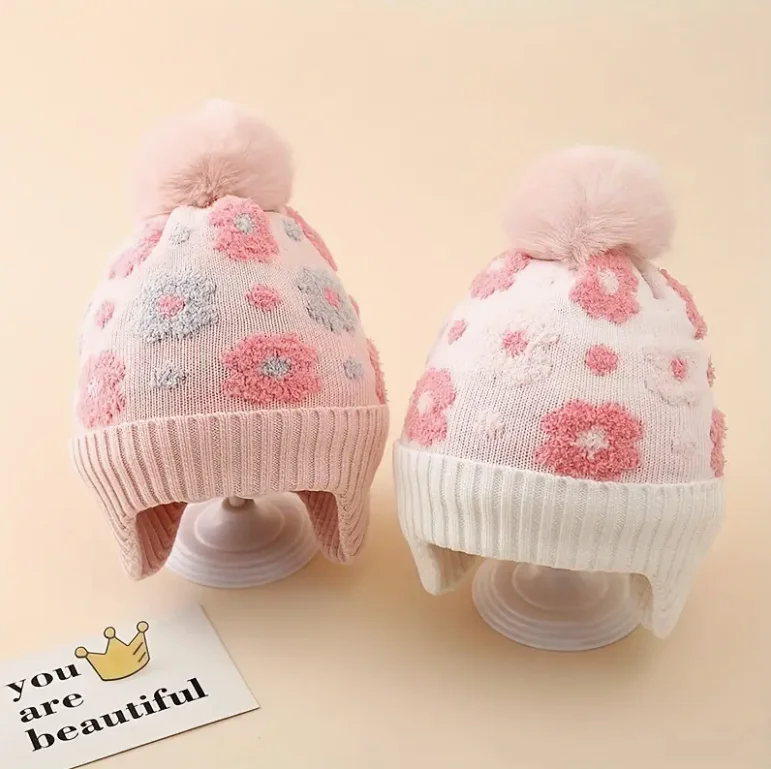 Gorro de invierno con orejeras para niños – Punto suave y cálido - imagen 2
