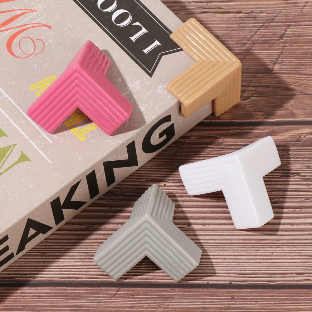 4Pcs Anti-collision Glass Table Protection Clear Rubber Furniture Table Desk Corner Edge Cushion Guard Protector Baby Cover - imagen 5