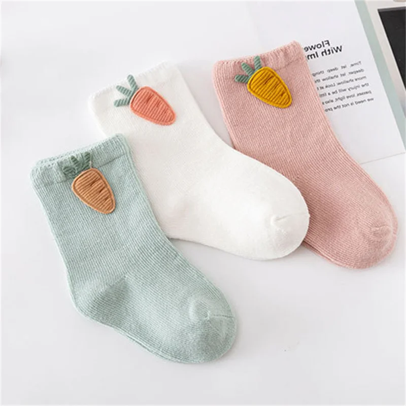 Lawadka 3 par/set calcetines de bebé para niñas niños algodón infantil niño niña calcetín Casual suave niño recién nacido calcetines para niños - imagen 5