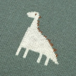 Manta supersuave de algodón para cochecito – diseño a cuadros con dinosaurios