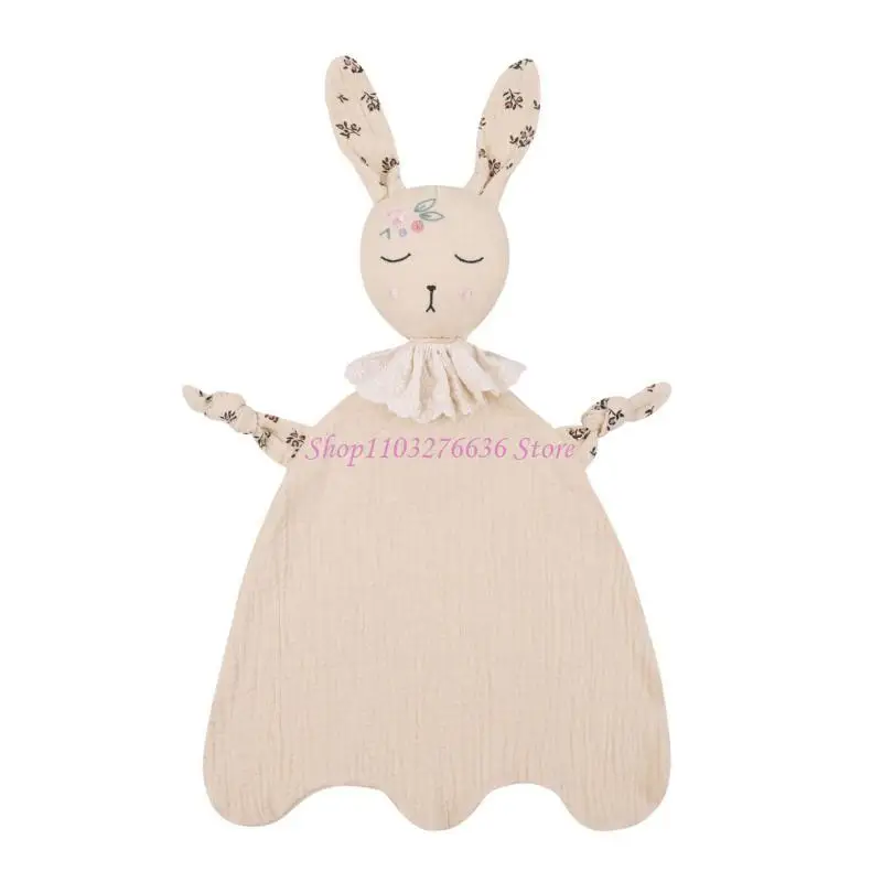 Toalla ayuda para dormir para bebés R6FD, muñeco calmante transpirable, juguete para recién nacidos, toalla calmante para - imagen 2