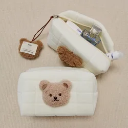 Neceser bebé de algodón reutilizable – Diseño oso adorable y portátil