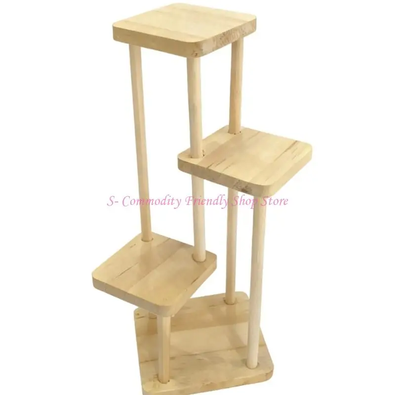 85AE – présentoir fleurs à plusieurs niveaux, pour plantes miniatures, décoration scène maison poupée - imagen 4