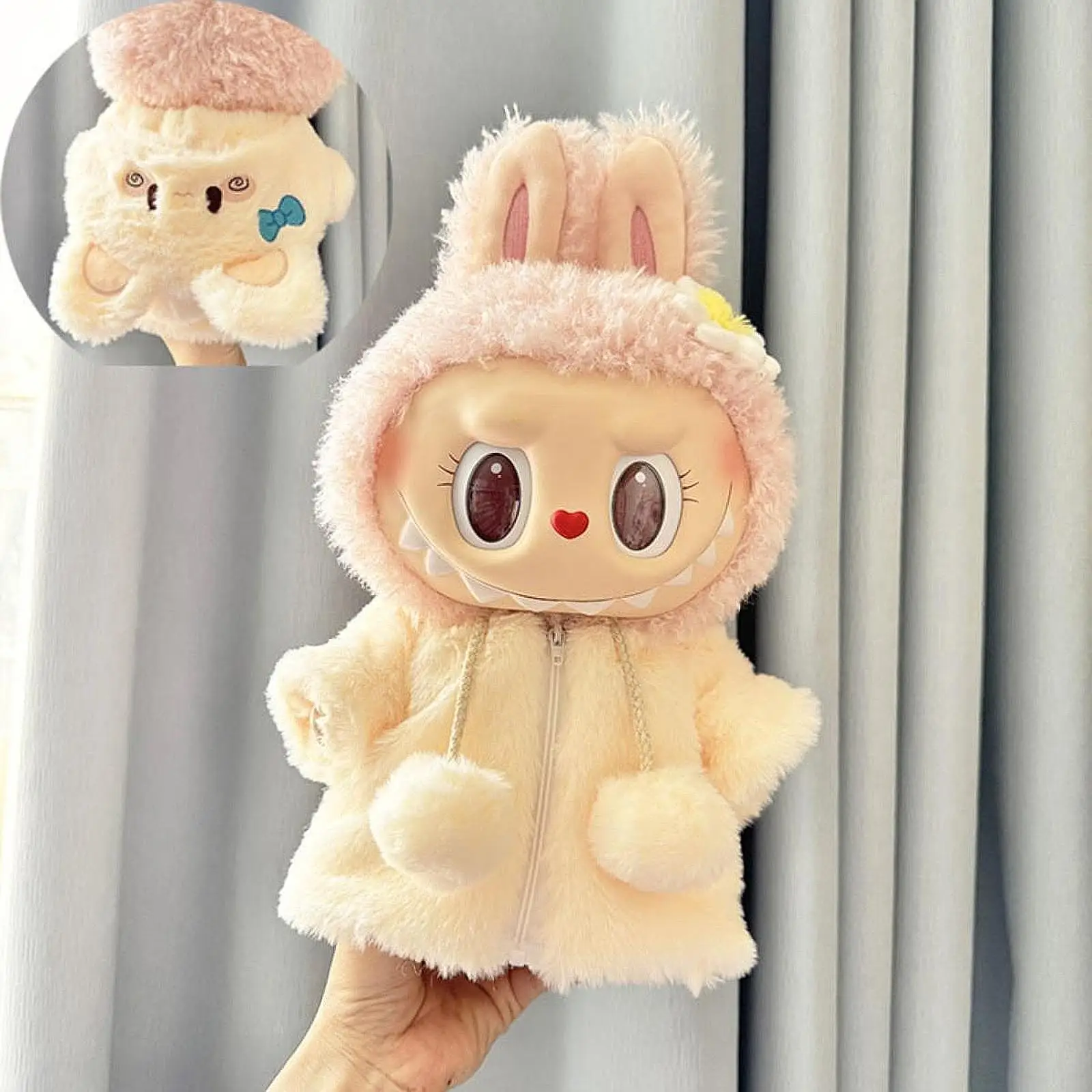 Plush Doll Overcoat Cosplay Costume Pretend Play Fashion Cute for 38cm Dolls