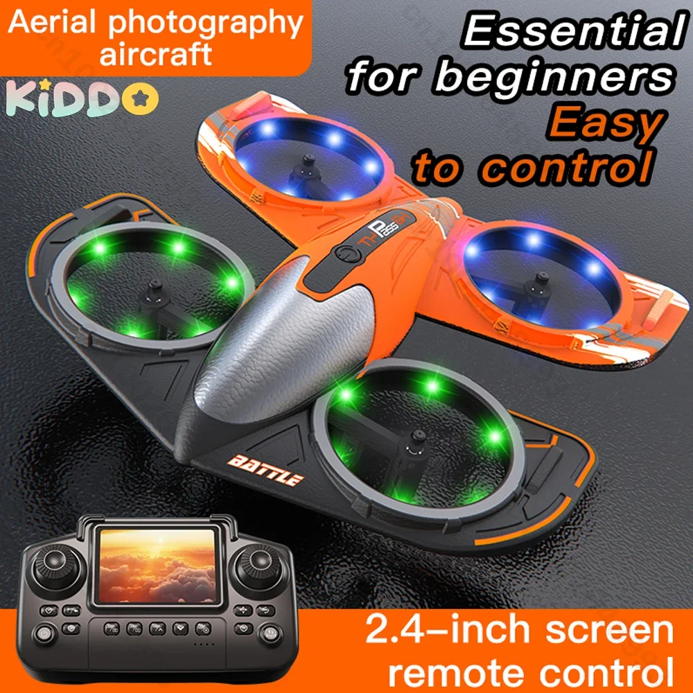 Q1 Drone Quadcopter pantalla mango de Control remoto avión de cuatro ejes HD 480P fotografía UAV fijación de altitud espuma aviones Juguetes