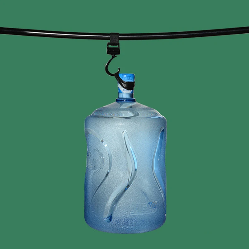 Gancho para cochecito de bebé, gancho de plástico, cinturón adhesivo de Velcro, fuerte capacidad de soporte, bolsa de mamá, gancho para bolso de cochecito, gancho para bicicleta y motocicleta - imagen 4