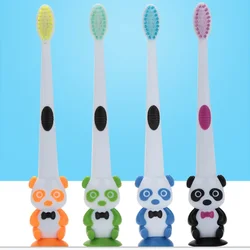 Cepillo de dientes de panda para niños – Cerdas suaves para limpieza dental infantil