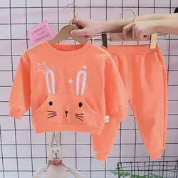 Conjunto suave de algodón para bebé – Jersey y pants