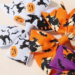 Lazos pelo Halloween niños – Horquillas y pinzas calabaza, bruja y gato