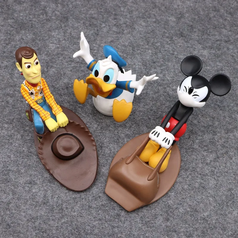 Nuevo Topes de puerta Disney Mickey Donald Duck dibujos animados Woody creativo 12cm a prueba de viento hogar Oficina anticolisión bloqueadores de tope de puerta - imagen 2