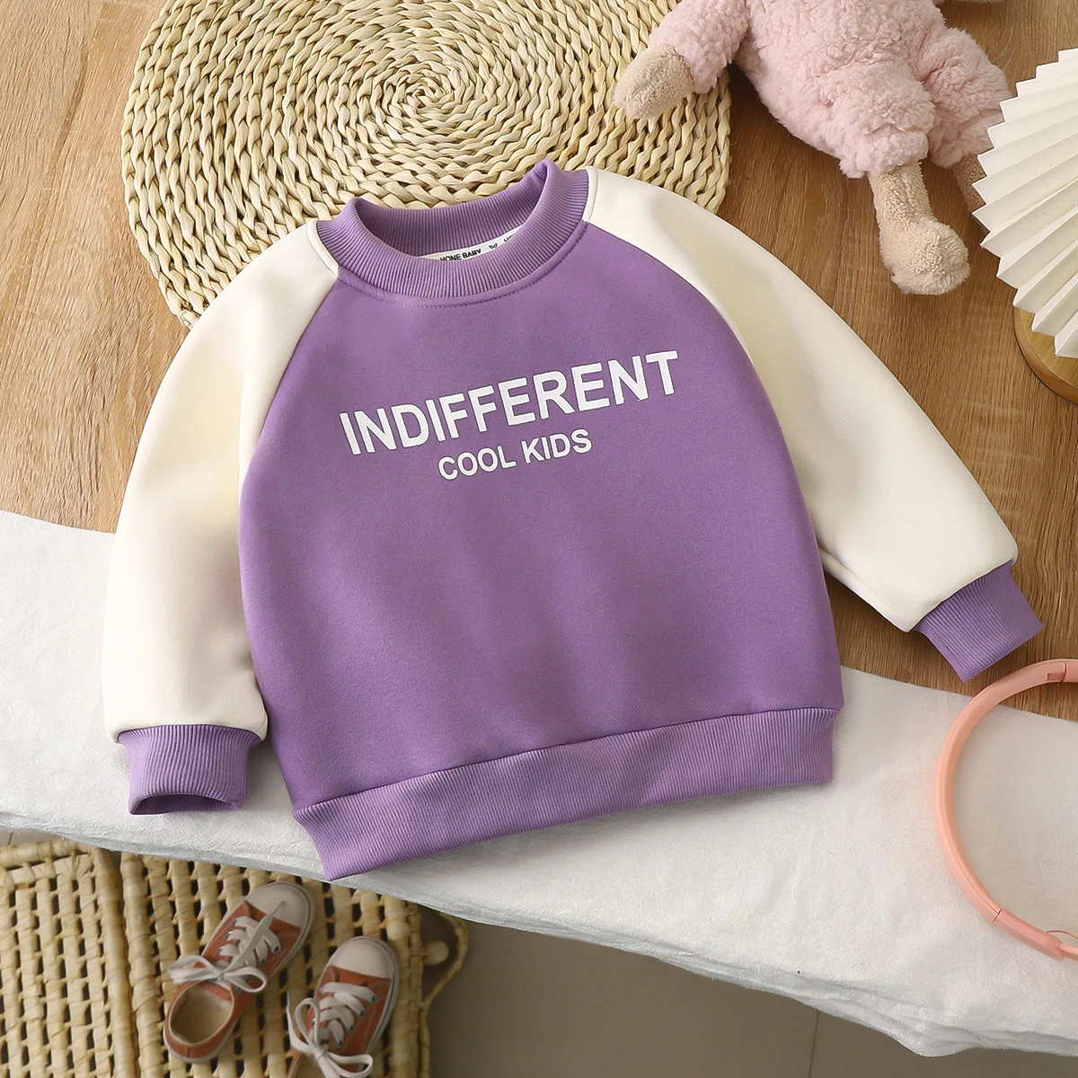 Sudadera de lana con letras para niño – Ropa de invierno infantil - imagen 2