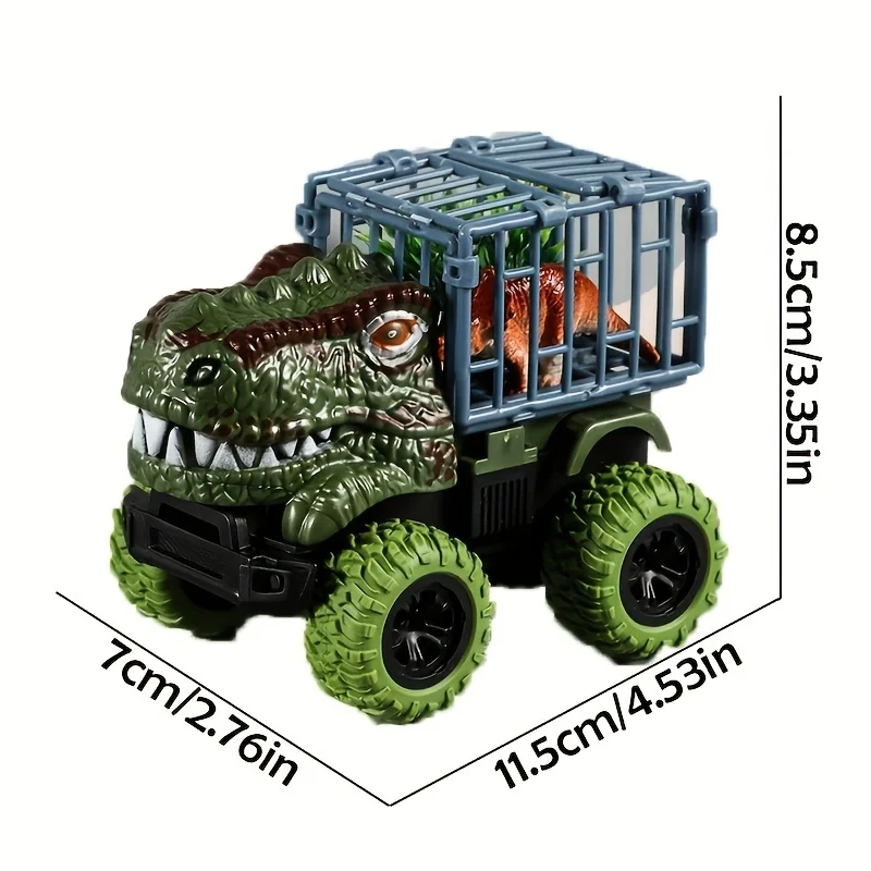 Camión de dinosaurios T-Rex con coches extraíbles para niños - imagen 3
