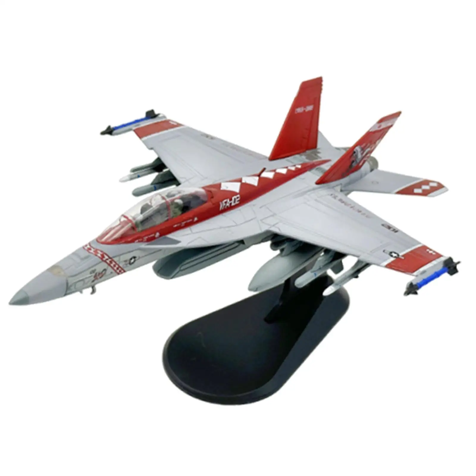 1/100 F18 Fighter Model Simulation Airplane Model for Shelf Bedroom Tabletop