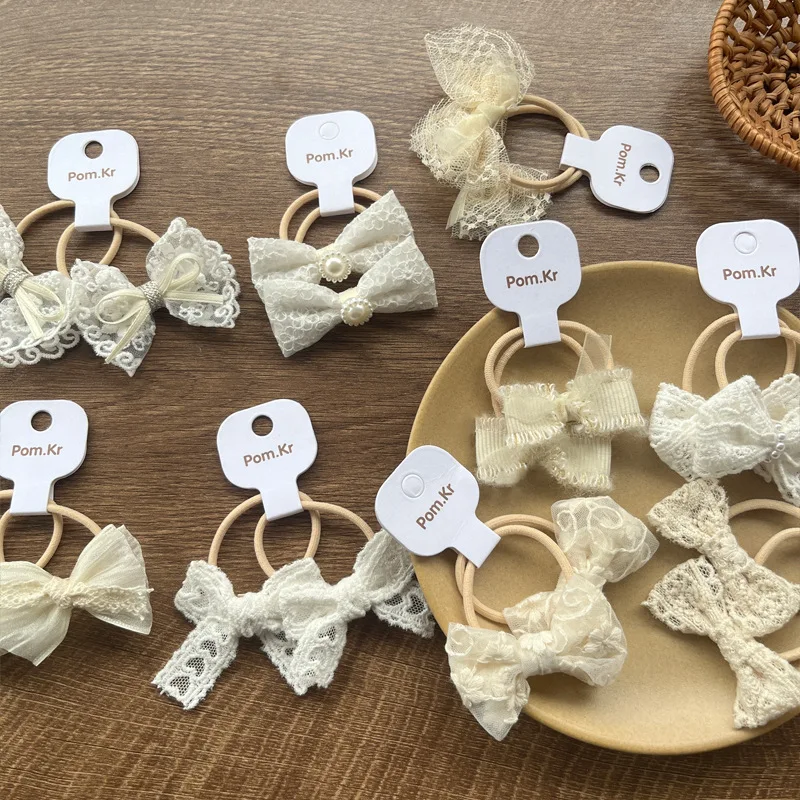 Bandas pelo lazo de encaje para niñas – Estilo delicado y cómodo - imagen 2