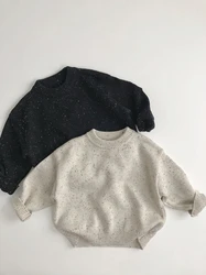 Jersey de punto para niño con cuello redondo – suave y cómodo