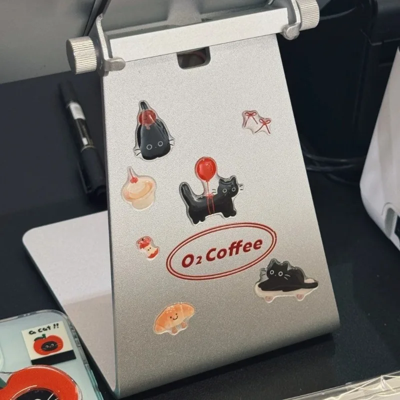 Jelly Relief DIY pegatina coreana Simple Ins viento pequeño gato negro lindo globo pegatinas estéticas suministros escolares - imagen 3