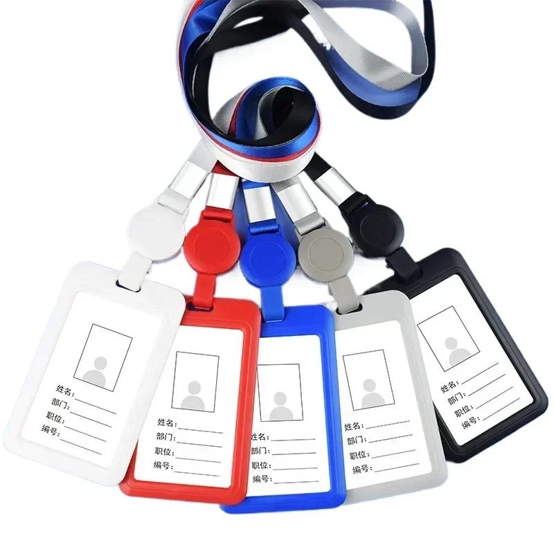 Tarjetero transparente infantil con cordón y carrete retráctil - imagen 4