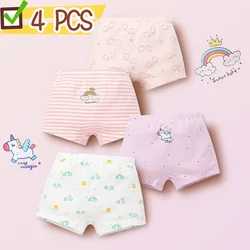 Braguitas de algodón transpirable para niñas – Estampado unicornio