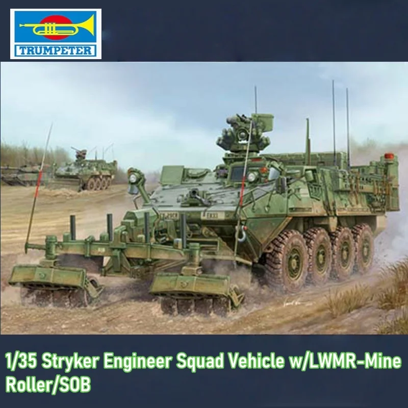 TRUMPETER 1/35 M1132 Stryker Engineer Squad vehículo ensamblaje de plástico rompecabezas modelo 01574