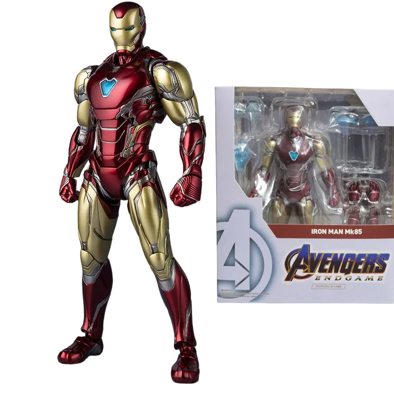 Figura de acción de Los Vengadores Iron Man MK47 MK85, modelo móvil hecho a mano, juguetes de adorno de escritorio para coleccionar, regalos de Festival para niños - imagen 4
