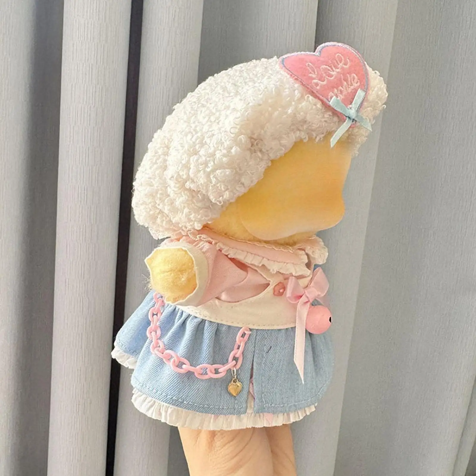 Duck Plush Clothes for 15cm Doll Dress up Stylish Photo Props Costumes Comfortable Doll Clothing Cartoon Plush Doll Accessories