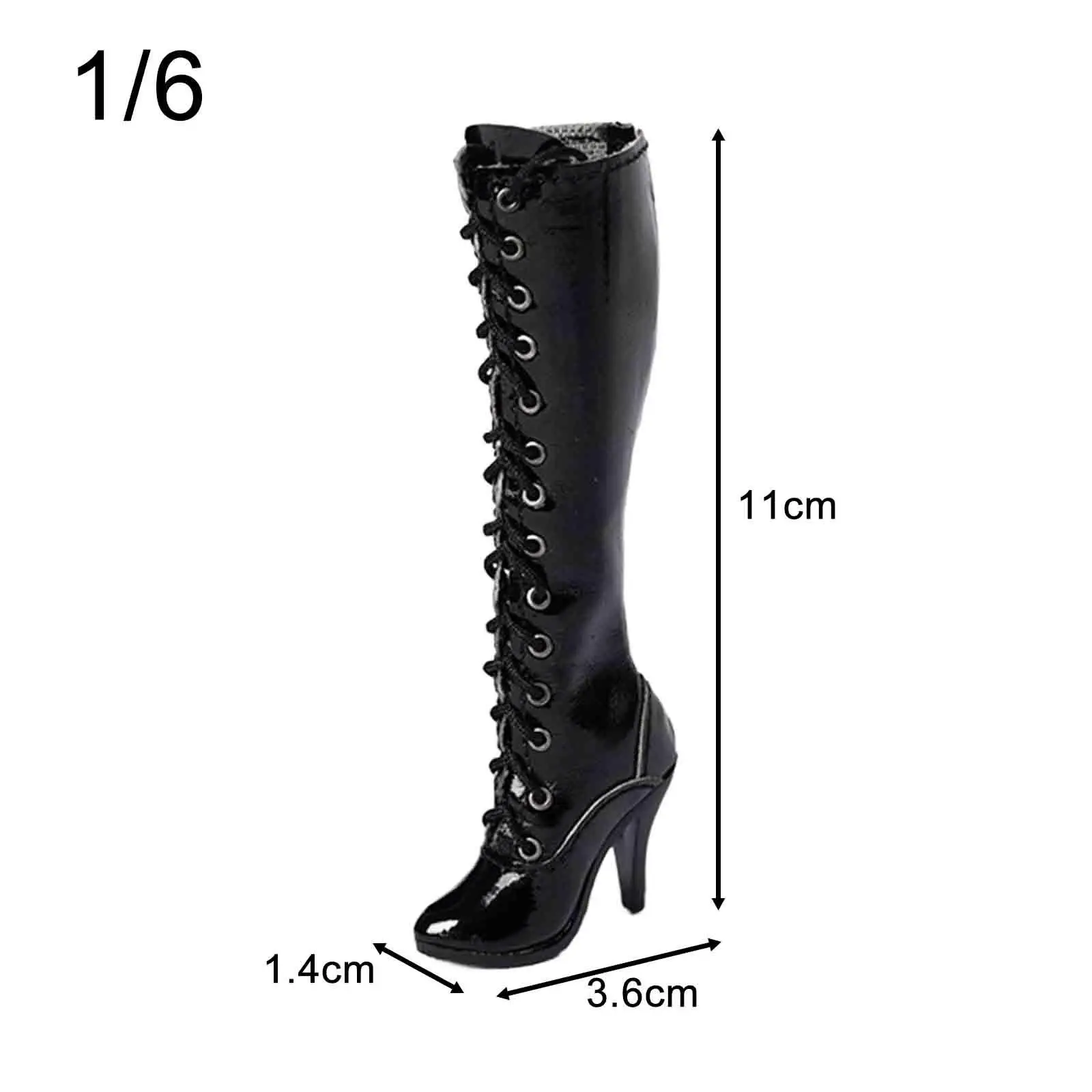 1/6 Action Figures High Heel Lace up Boots Ball Jointed Doll Shoes Adults Gifts Accs DIY Fashionable Kids Toy Female Body Boots