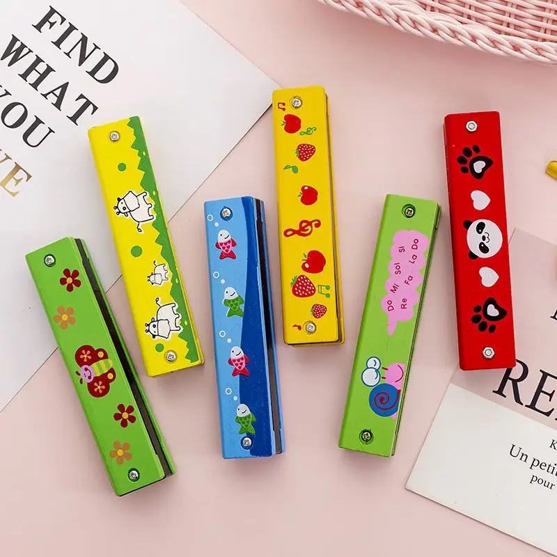 Flauta y armónica de madera infantil para aprender música en aula - imagen 5