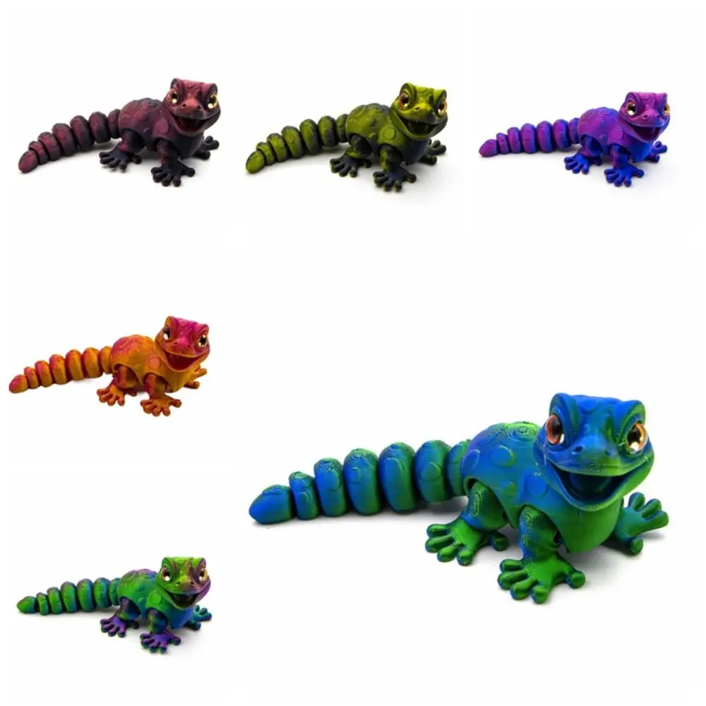 Mini animales impresos en 3D móviles multiarticulación, accesorios para el hogar, juguete sensorial en relieve, regalo divertido y bonito para niños - imagen 3
