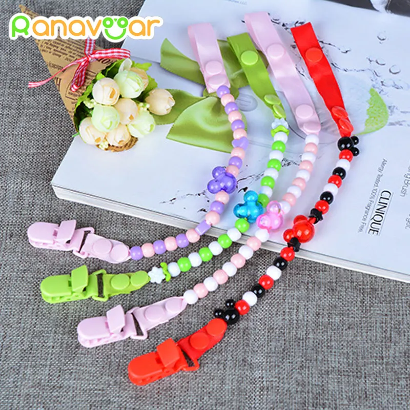 Clip Cadena Chupete Bebé Soporte Mordedor Juguete Correa Cuentas