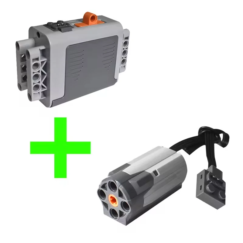 Piezas de bloques técnicos, servomotor, bloques de construcción técnicos, fuente de alimentación multifunción 8882 883 884, bloques de construcción - imagen 4